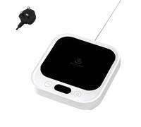 CaeorKvor Quiet Computer Drink Warmer 4 Precise Temperature Levels Global Agreement Ceramic Glass Bottles Temperature Cup Warmer Coffee Cup Stove Not Slip Base