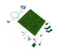 CaeorKvor Realistic Miniature Gardening Tool Set for Dollhouses Display Educational Craft Project Compact Travel Design Portable Miniature Gardening Tools