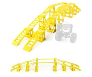 CaeorKvor Remote Control Climbing Car Training Track Set Obstacle Bridge Steeps Slopes for 1/24 and 1/18 Scale Models Obstacle Bridge