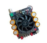 CaeorKvor TPA3255 Double Channel Digital Power Amplifier Board 600W+600W 18V-50V Stereo Module with Fan for Car Vehicle Amplifier Module