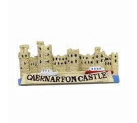 Caernarfon Castle Wales United Kingdom Refrigerator Magnet Travel Souvenir 3D Fridge Decoration Magnetic Sticker Craft Collection