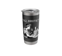 Caesar and Brutus Board Game Meme Funny History Stainless Steel Insulated Tumbler