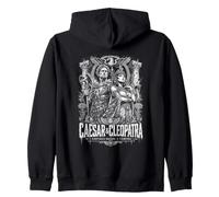 Caesar And Cleopatra Empires Share A Throne Zip Hoodie