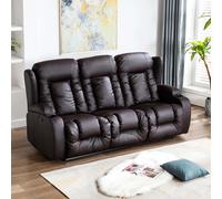 Caesar Manual Recliner Sofa Set Bonded Leather 1+2+3 Seater