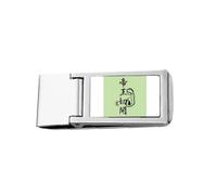 Caesarean Section King Art Deco Fashion Slim Money Clip Stainless Holder Pocket Wallet