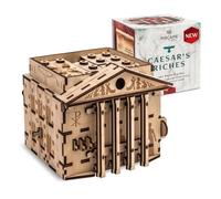 Caesar's Riches Puzzle Box by Inscape - Difficult Wooden Escape Room Box For Adults - 3D Puzzle Box With Secret Compartment - Birthday Gift For Men