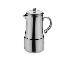 CafA Stal Elements Stainless Steel Espresso Maker 6 Cup