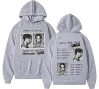 CAFDUE Damiano David Merch Hoodie, Retro Graphic Print Casual Loose Pullover Unisex Long Sleeve Sweatshirt For Men Women(5,3XL)