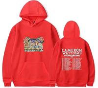 CAFDUE Europe And America Cameron Whitcomb Merch Hoodie, Retro Print Long Sleeve Casual Unisex Sweatshirt For Men Women(3,3XL)