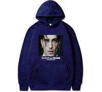 CAFDUE Europe And America Damiano David Merch Hoodie, Print Retro Casual Loose Pullover Unisex Long Sleeve Sweatshirt For Men Women(4,S)