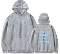 CAFDUE Europe And America Jvke Merch Hoodie, Print Retro Casual Loose Pullover Unisex Long Sleeve Sweatshirt For Men Women(4,XXL)