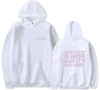 CAFDUE Europe And America Jvke Merch Hoodie, Print Retro Casual Loose Pullover Unisex Long Sleeve Sweatshirt For Men Women(XS-3XL)(2,3XL)