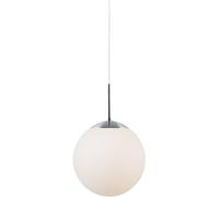 Nordlux Cafe 20 single dome ceiling pendant light (39563001, white opal glass, 20 cm, 60w max E27)