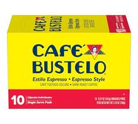 Café Bustelo Espresso Style Dark Roast Coffee, Keurig K-Cup Pods, 10 Count Box