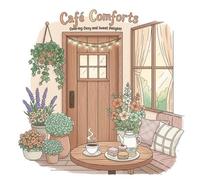 Cafe Comforts: Coloring Cozy and Sweet Delights
