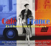 CAFE DE FRANCE - CHARLES AZNAVOUR, EDITH PIAF, JAQUES BREL - 3 CD NEW