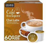 Cafe Escapes Chai Latte Keurig Single-Serve K-Cup Pods, 60 Count (6 Packs of 10)