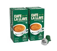 Cafe La Llave Espresso Capsules, Intensity 11-Recylable Coffee Pods (40 Count) Compatible with Nespresso OriginalLine Machines