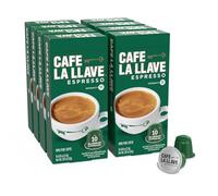 Cafe La Llave Espresso Capsules, Recyclable Aluminium Capsules 80 Counts, Intensity 11, Compatible with Original Nespresso Machines