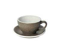 Café Latte cup with a saucer Loveramics Egg Granite, 300 ml