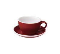 Café Latte cup with a saucer Loveramics Egg Red, 300 ml