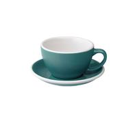 Café Latte cup with a saucer Loveramics Egg Teal, 300 ml