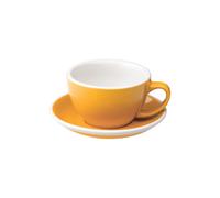 Café Latte cup with a saucer Loveramics Egg Yellow, 300 ml
