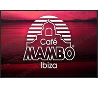 Cafe Mambo Ibiza Club Sunset Dance Inspired Pub Shed Bar Man Cave Metal Sign Sun (A5 (200x150mm) Approx)