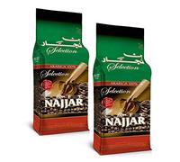 Café Najjar Turkish Coffee with Cardamom, 2 x 450g, 100% Arabica Coffee Beans, Ground Coffee, Dark Roasting, Lebanese Coffee, Arabic Coffee, Coffee Drinks, Works With