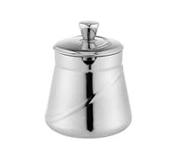 Café Olé ABS-013 Arabica Plain Sugar Bowl with Lid 18/10 Stainless Steel Mirror Polished Keep Sugar Fresh