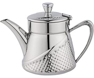 Cafe Olé AHT-048 Tea Pot, Stainless Steel, Silver