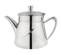 Café Olé Arabica Teapot 35Oz / 995Ml / Serves 2-4, Stainless Steel Teapot, Mirror Finish, Hollow Handle, Dishwasher Safe