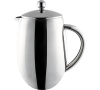 Café Olé BFD-08 BFD Cafetière, 1 Litre 3 Cup Double Walled Stainless Steel French Press Coffee Maker, Mirror Finish