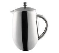 Café Olé BFD Cafetière, 18/10 Stainless Steel, Double Walled, 1.5 liters/ 12 Espresso Cups, Satin Finish