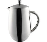 Café Olé BFD Cafetière, 18/10 stainless steel double wall body and mesh filter, Satin finish, 800ml (6 espresso cups or 3 mugs)