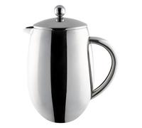 Café Olé Bfd Double Wall Cafetière, 1000Ml / 3-4 Mugs / 8 Espresso Cups, Mirror Finish, 18/10 Stainless Steel Coffee Maker