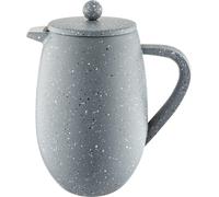 Café Olé BFD Granite Cafetière, 18/10 stainless steel double wall body and mesh filter, Grey Granite effect finish, 1000ml (8 espresso cups or 4 mugs)