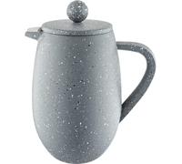 Café Olé BFD Granite Cafetière, 18/10 stainless steel double wall body and mesh filter, Grey Granite effect finish, 350ml (3 espresso cups or 1 mug)