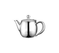 Café Olé Buxton Teapot, 15oz (430ml) 18/10 Stainless Steel Tea Pot with Stay-Cool Handles, Spill-Free Spout, Mirror Polished Finish, High Gloss Polish