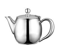 Café Olé Buxton Teapot, 48oz (1.3 Litre) 18/10 Stainless Steel Tea Pot with Stay-Cool Handles, Spill-Free Spout, Mirror Polished Finish