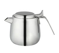 Café Olé Café Stal Babel Stackable Teapot, 26Oz / 750Ml / Serves 2-3 Mugs, Stainless Steel Body, Mirror Finish, Ergonomic Shape To Stack