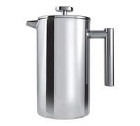 Café Olé Cfd Cafetière, 800Ml / 2-3 Mugs / 6 Espresso Cups, Mirror Finish, 18/10 Stainless Steel Double Wall Coffee Pot