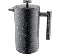 Café Olé CFD Granite Cafetière, 18/10 stainless steel double wall body and mesh filter, Black Granite effect finish, 1000ml (8 espresso cups or 4 mugs)