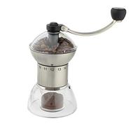 Café Olé CG-312 Adjustable Grinder, Ground Coffee Burr Mill with Ceramic Grinding Mechanism, Stainless Steel, Silver