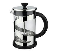 Café Olé Classico Chrome Cafetière, 350ml / 1 Mug / 3 Espresso Cups, French Press Coffee Maker, Stainless Steel Mesh Filter, Glass Body, Chrome Finish