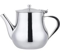 Cafe Ole CT501 Vintage Teapot, 18/8 Stainless Steel