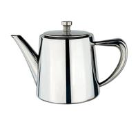 Café Olé Derwent Teapot, 13oz / 370ml, Serves 1, Stainless Steel, Modern Teapot Design with Mirror Finish, Perfect Pour Spout