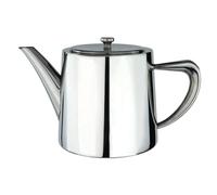 Café Olé Derwent Teapot, 48oz / 1360ml, Serves 7, Stainless Steel, Modern Teapot Design with Mirror Finish, Perfect Pour Spout