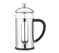 Café Olé Desire Cafetière, 1000ml / 3-4 Mugs / 8 Espresso Cups, French Press coffee maker, stainless steel mesh filter and jacket, robust glass body with plastic heat resistant handle