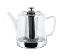 Café Olé Glass Stovetop Teapot 1000Ml, Tea Infuser Teapot With Stainless Steel Filter, All Hob Compatible, Dishwasher Safe